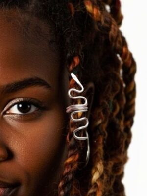 Snake Dreadlock Bead, Viking Celtic Loc Jewelry