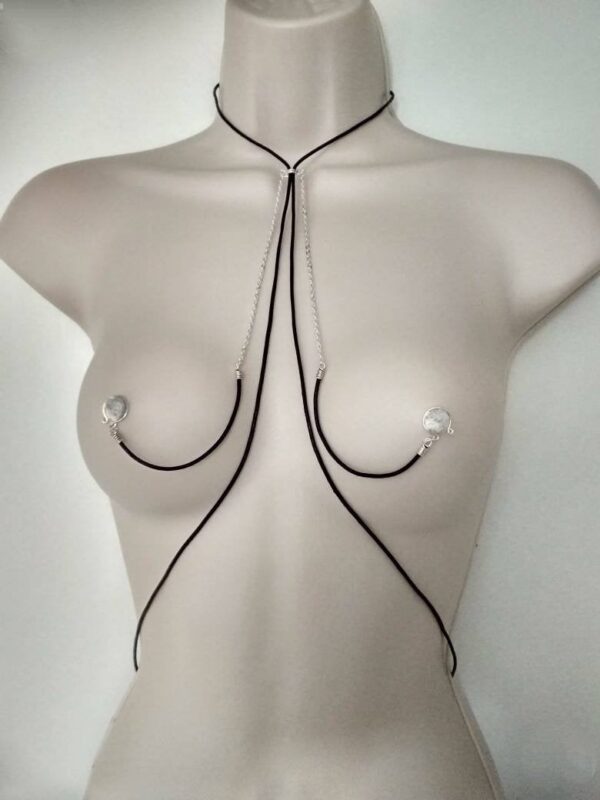 Leather Nipple Necklace