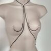 Lariat Leather Necklace to Nipple