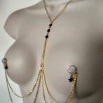 Hematite Star Necklace to Nipples