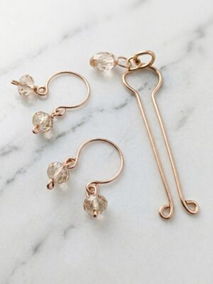 REPIOR CORE Areola Constriction Loops and Clitoral Sensory Anchor Set Rose Gold Cooper