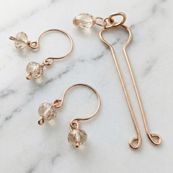 REPIOR CORE Areola Constriction Loops and Clitoral Sensory Anchor Set Rose Gold Cooper