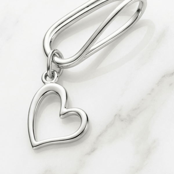 REPIOR FLUX | Clitoral Sensory Anchor | Heart Silver Copper