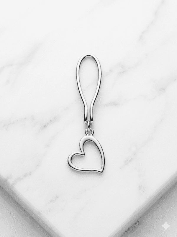 REPIOR FLUX | Clitoral Sensory Anchor | Heart Silver Copper