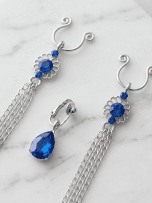 REPIOR GRAFT Apex Orbits and Clitoral Sensory Anchor Set Blue, Aluminum