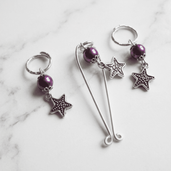 REPIOR LATTICE Apex Orbits and Clitoris Anchor Set Purple, Aluminum