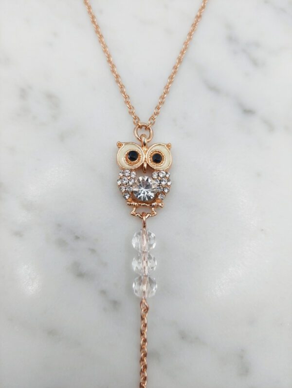 REPIOR LATTICE Cervical-to-Apex Connection Owl, Rose Gold