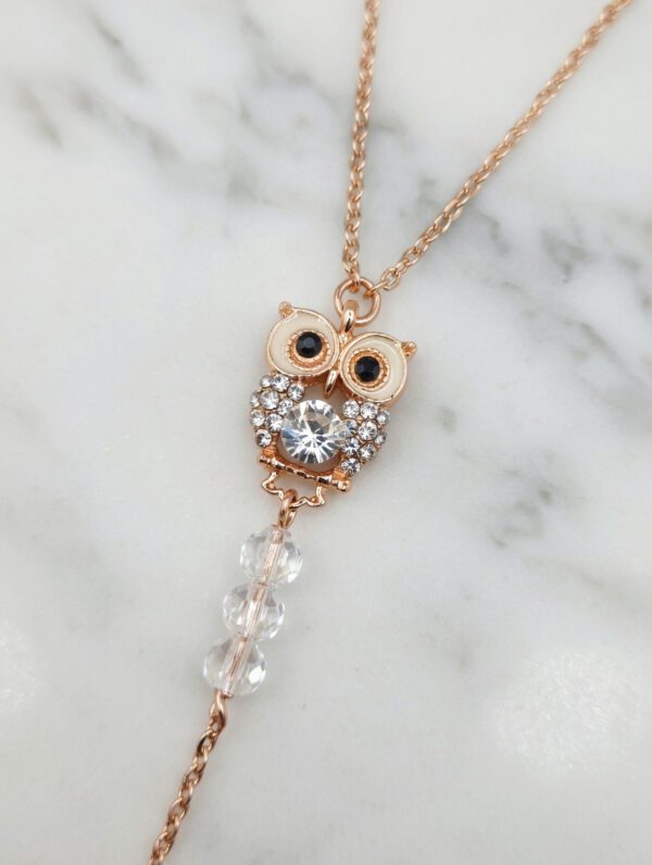 REPIOR LATTICE Cervical-to-Apex Connection Owl, Rose Gold