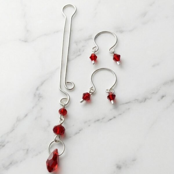 REPIOR LINK Apex Orbits and Clitoral Sensory Set Red, Silver Copper