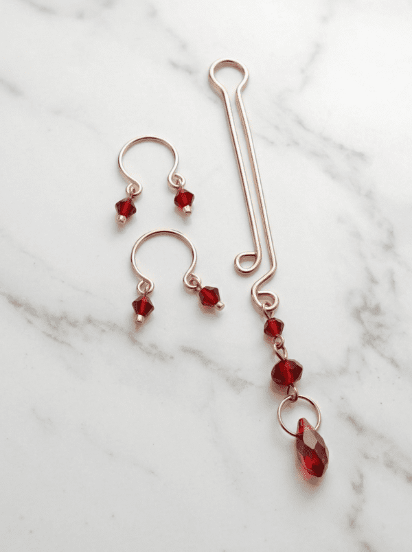 REPIOR LINK Apex Orbits and Clitoral Sensory Set Red, Silver Copper