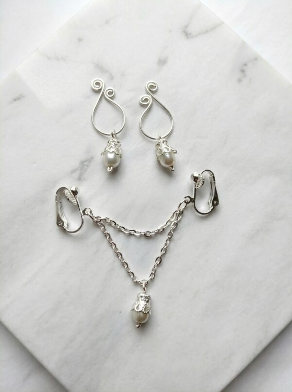 REPIOR NODE Apex Orbits & Labia Chains Set Pearls, Copper