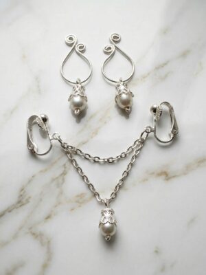 REPIOR NODE Apex Orbits & Labia Chains Set Pearls, Copper