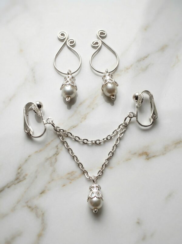 REPIOR NODE Apex Orbits & Labia Chains Set Pearls, Copper