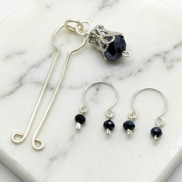 REPIOR SHELL Apex Orbits and Clitoral Anchor Set Black, Silver Copper