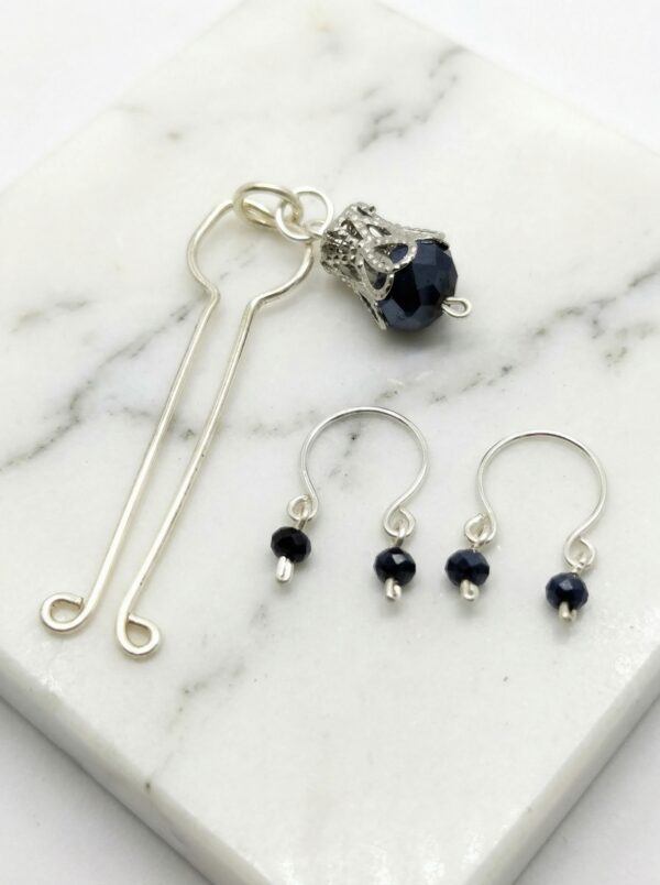 REPIOR SHELL Apex Orbits and Clitoral Anchor Set Black, Silver Copper