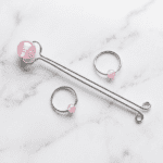REPIOR SUTURE Apex Orbits & Clitoral Anchor Set Rose Quartz, Steel