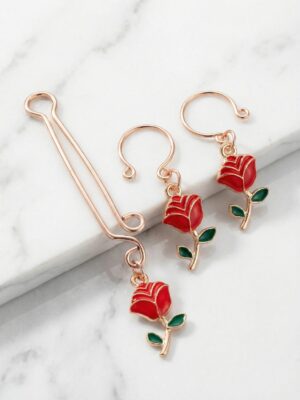 REPIOR TETHER Apex Orbits and Clitoral Anchor Set Red Rose, Copper