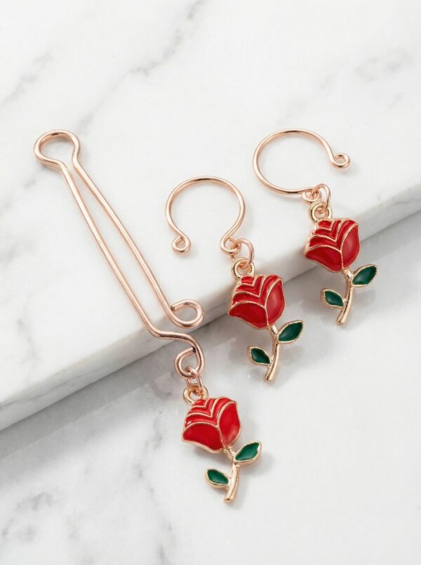 REPIOR TETHER Apex Orbits and Clitoral Anchor Set Red Rose, Copper