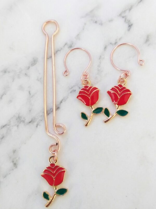 REPIOR TETHER Apex Orbits and Clitoral Anchor Set Red Rose, Copper