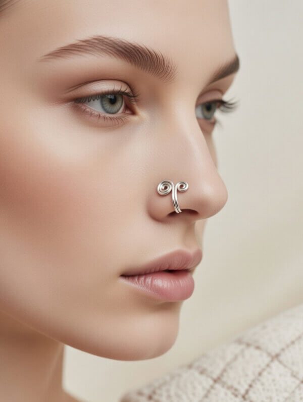 REPIOR VEIL Alar Nasal Orbit Double Spiral, Copper