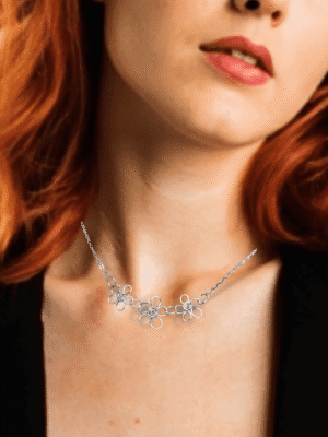 Flower necklace, Floral Jewelry