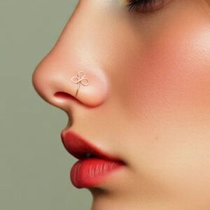 Nose Cuff, Trangus, Body Jewelry, Tiny Non Pierced fake nose ring NON PIERCING nose ring