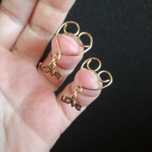 Non Piercing Nipple clamps, Sexy Nipple Rings Jewelry Heart, Erotic Brass Nipple Rings