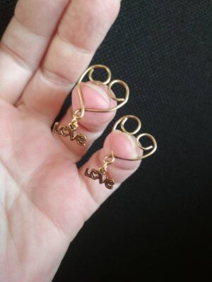 Non Piercing Nipple clamps, Sexy Nipple Rings Jewelry Heart, Erotic Brass Nipple Rings