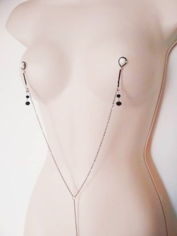 Nipple to Clit Chain, Sexy Nipple Nooses, Clitoral Jewelry, Nipple Rings, Kinky Nipple Chain