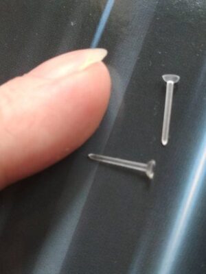 Clear Piercing Retainer with Fat Top