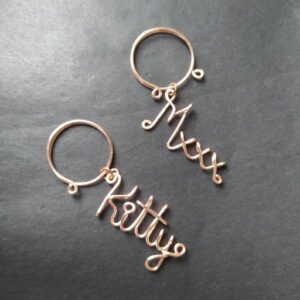 Custom Nipple Rings with your own words