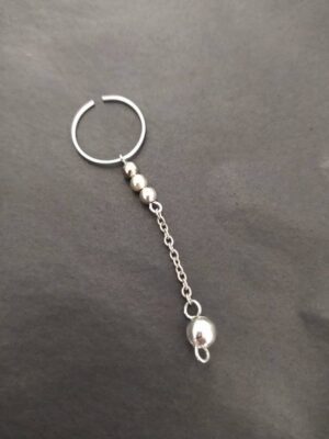 PA Piercing Dangle jewelry, Non Piercing Cock Ring, Gold Frenum ring, Prince Albert non pierced jewelry for men