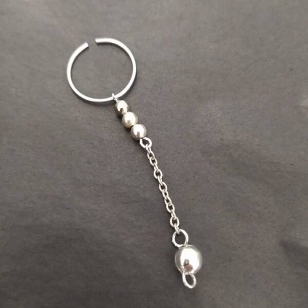 PA Piercing Dangle jewelry, Non Piercing Cock Ring, Gold Frenum ring, Prince Albert non pierced jewelry for men