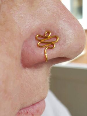 Cute Nose Ring Body Jewelry, Tiny No Piercing Clip on Nose cuff