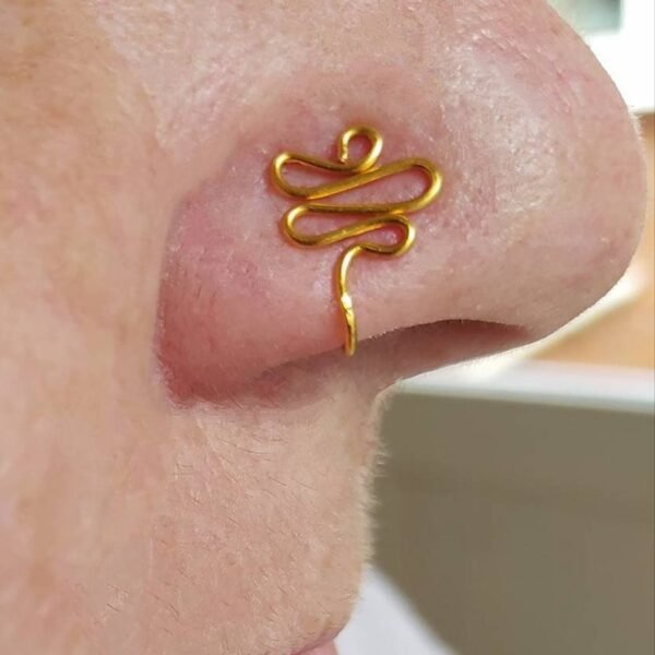 Cute Nose Ring Body Jewelry, Tiny No Piercing Clip on Nose cuff