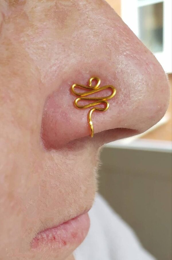 Cute Nose Ring Body Jewelry, Tiny No Piercing Clip on Nose cuff
