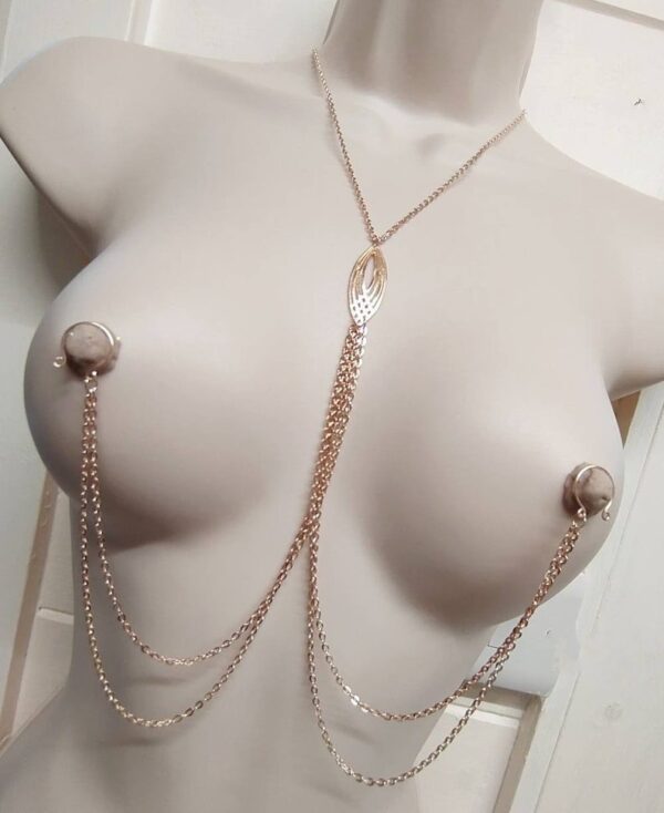 Sexy Necklace to Nipple Chain