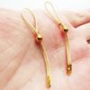 Golden Adjustable Cord Nipple Nooses, Non piercing Nipple rings, Nipple Loops, Nipple jewelry