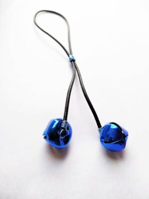 Penis Leather Lasso with blue bells