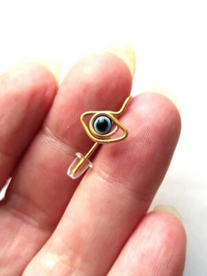 Evil Eye Belly Button Bar