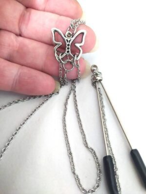 butterfly necklace to nipple