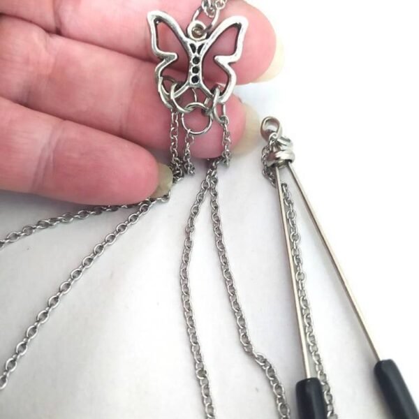 butterfly necklace to nipple