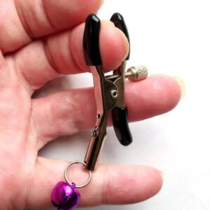 Clit clip with purple bell