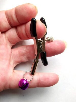 Clit clip with purple bell