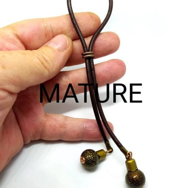Penis Ring, Adjustable Leather Cock Lasso, Male Erection Enhancing Cock Balls Testicles