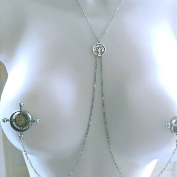 Tree of life Necklace to Nipple Clamps
