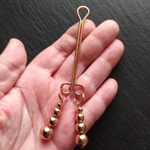REPIOR TETHER | Clitoral Sensory Anchor | Rose Gold Steel