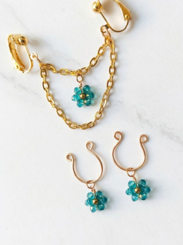 REPIOR APEX Labial Symmetry Chains Set Floral, Gold