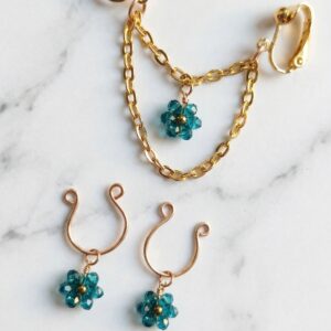 REPIOR APEX Labial Symmetry Chains Set Floral, Gold