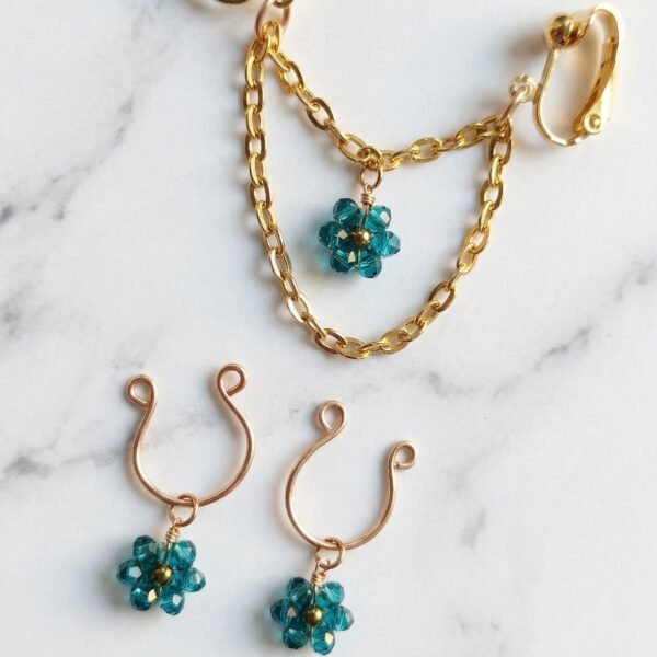 REPIOR APEX Labial Symmetry Chains Set Floral, Gold